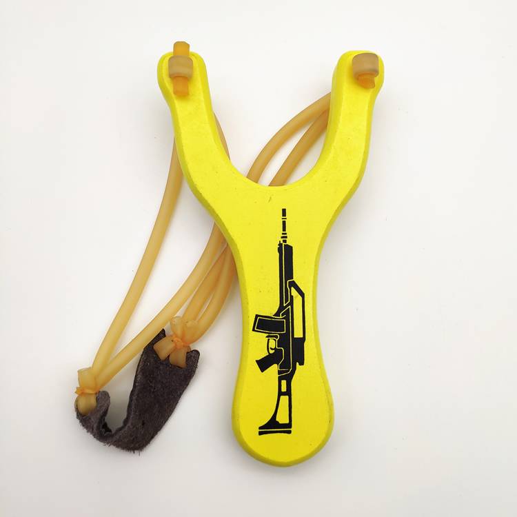 Yellow Gatlin slingshot